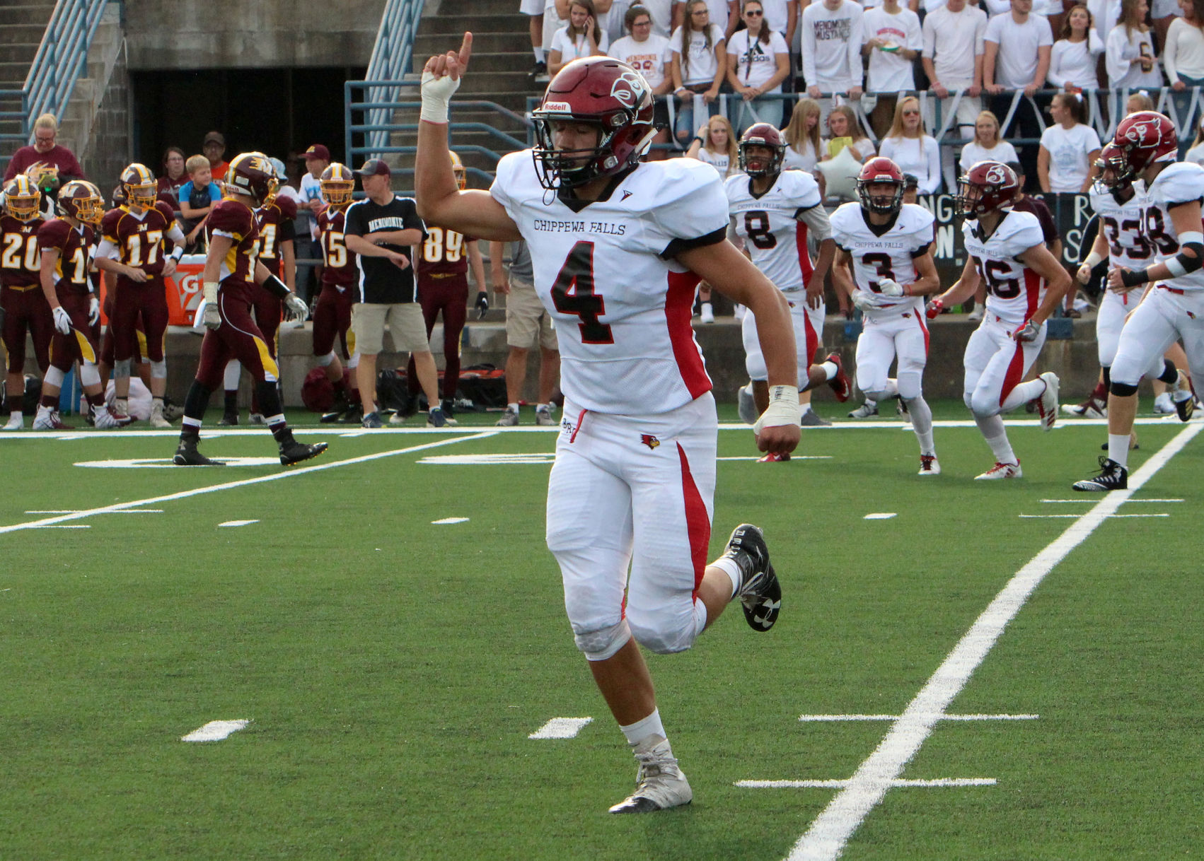 Chi-Hi football at Menomonie 8-31-18
